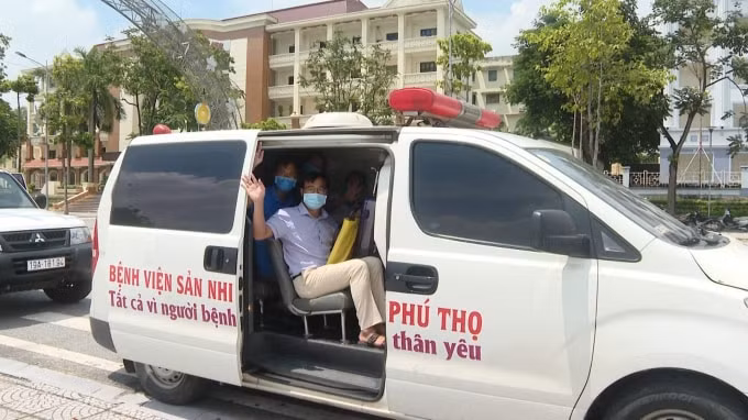 Sở Y tế tỉnh Phú Thọ quan tâm sắp xếp đón đoàn trở về.