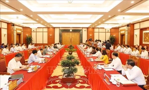 Toàn cảnh buổi làm việc. Ảnh: TTXVN
