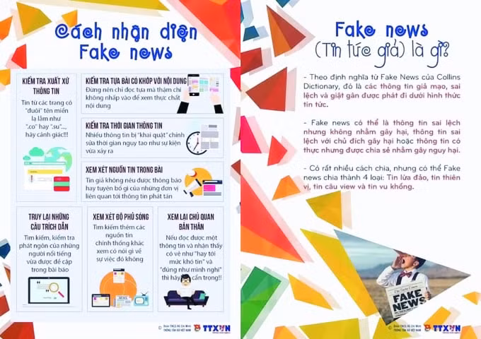 Hình ảnh về dự án Nói không với Fakenews do Đoàn thanh niên TTXVN thực hiện vào tháng 12