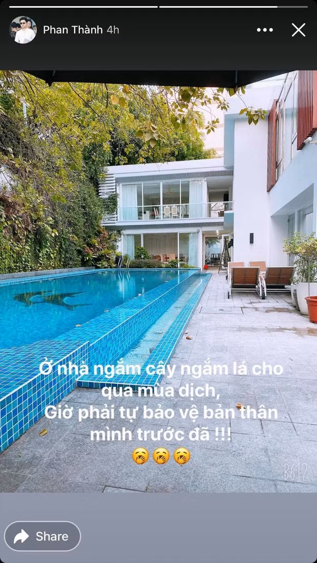 Bức ảnh hiếm hoi bật mí không gian sống của Phan Thành