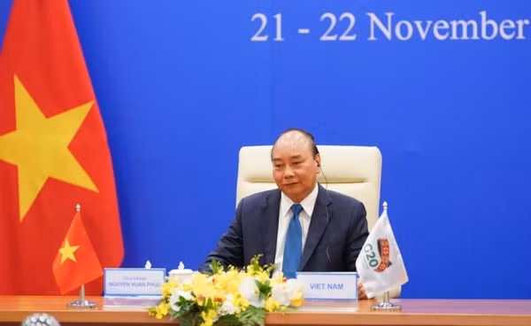Thủ tướng Nguyễn Xuân Phúc tham dự Hội nghị thượng đỉnh G20. Ảnh: VGP