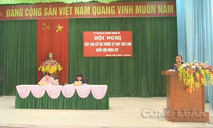 Các cử tri đánh giá cao những kết quả đạt được trong công tác lập pháp của Quốc hội.