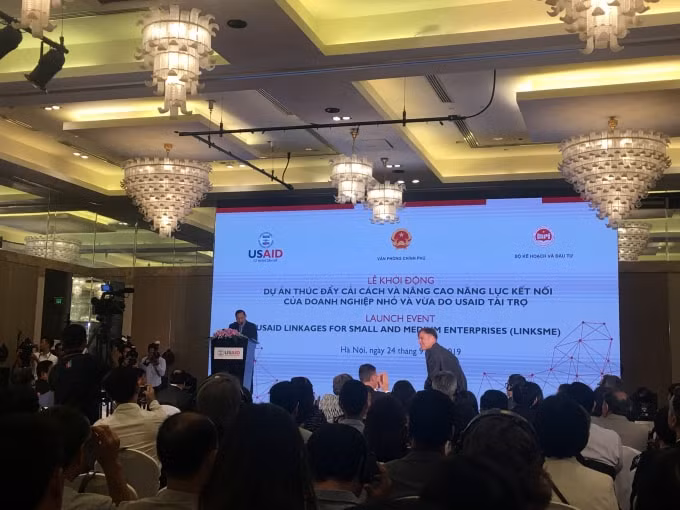 Lễ khởi động Dự án USAID LinkSME. Ảnh: Lê Nam