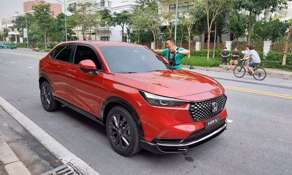 bat gap honda hr v 2022 chay thu tai ha noi truoc ngay ra mat hinh 1