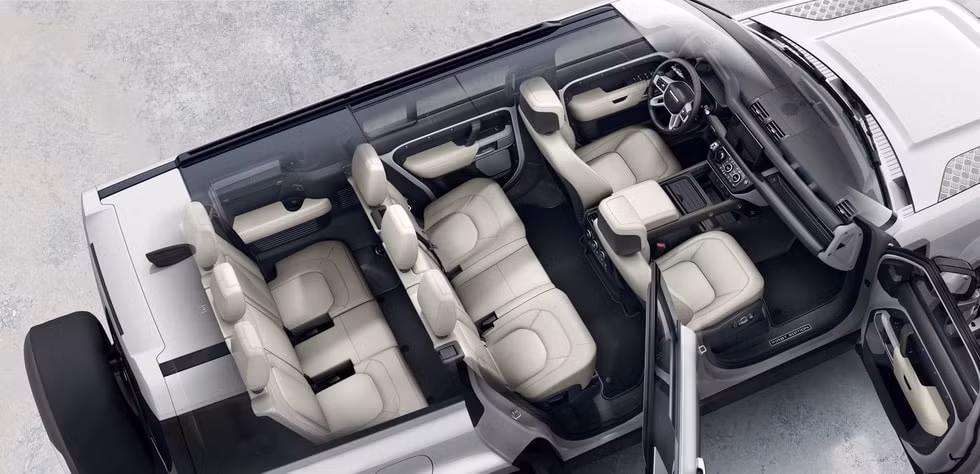 suv dia hinh land rover defender 130 ra mat thiet ke 8 cho ngoi rong hinh 4