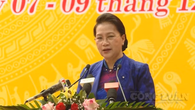 Chủ tịch Quốc hội Nguyễn Thị Kim Ngân ghi nhận, biểu dương những nỗ lực, cố gắng và kết quả mà tỉnh Phú Thọ đã đạt được.