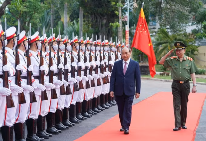 Thủ tướng Nguyễn Xuân Phúc dự Hội nghị Công an toàn quốc lần thứ 76.