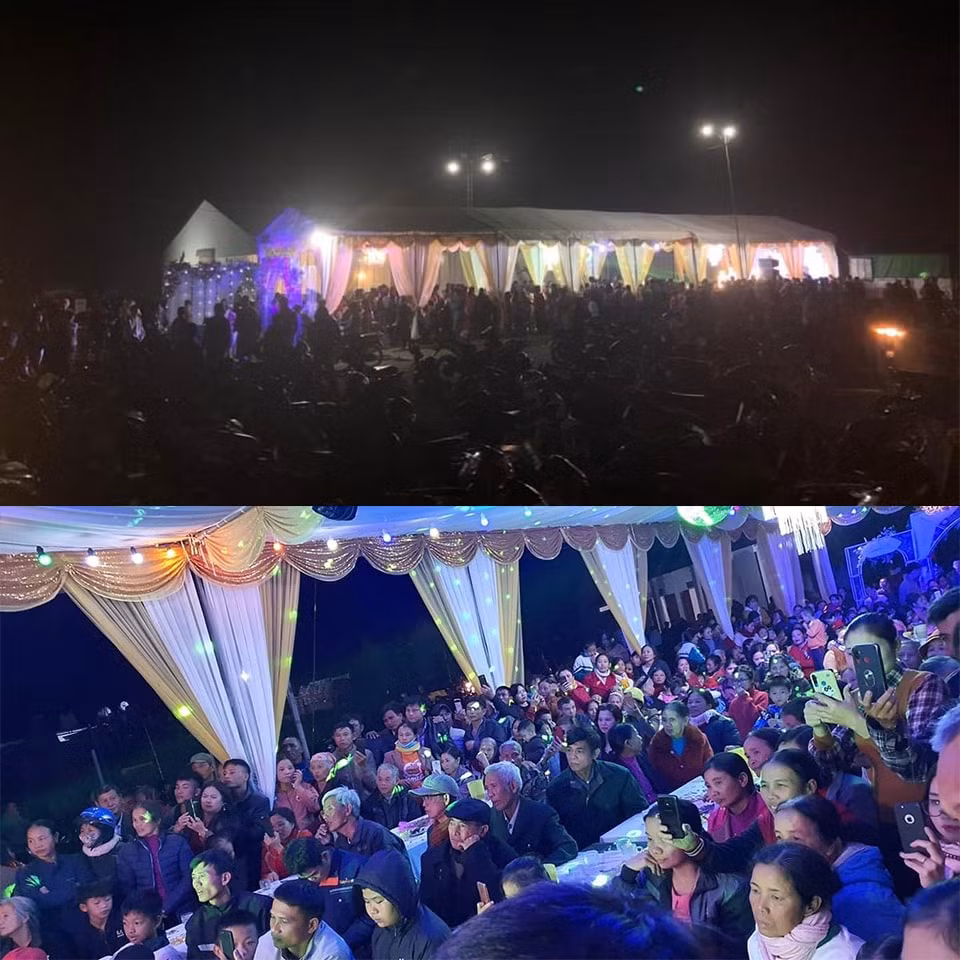 Rất đông quan khách đến chung vui cùng gia đình Công Phượng. Ảnh: toquoc.vn