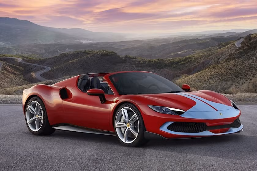 ngam sieu xe mui tran ferrari 296 gts so huu suc manh 819 ma luc hinh 2