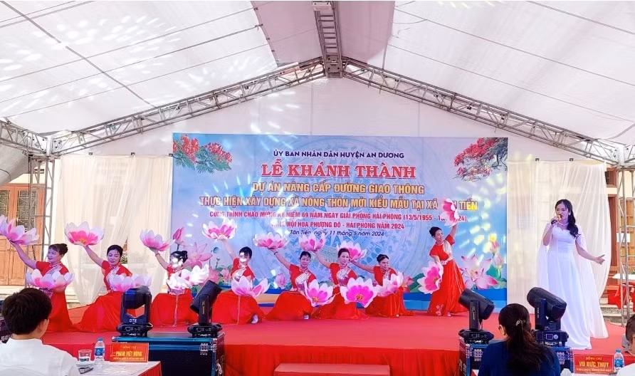 xa tan tien huyen an duong khi nguoi dan dong thuan voi cac du an giao thong nong thon hinh 1