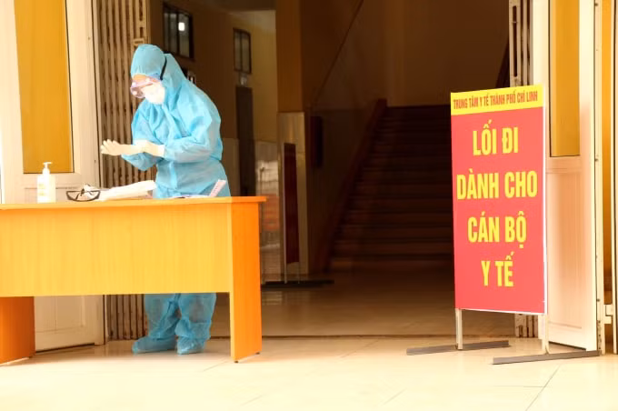 Trung tâm Y tế TP Chí Linh là Bệnh viện dã chiến đầu tiên đi vào hoạt động (ảnh TL).