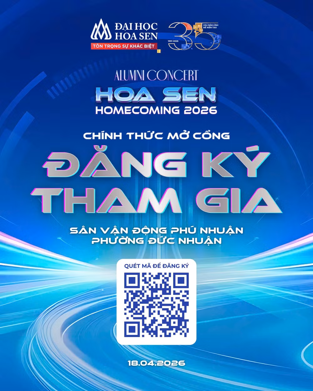 Thông tin sự kiện Alumni Concert - Hoa Sen Homecoming 2026