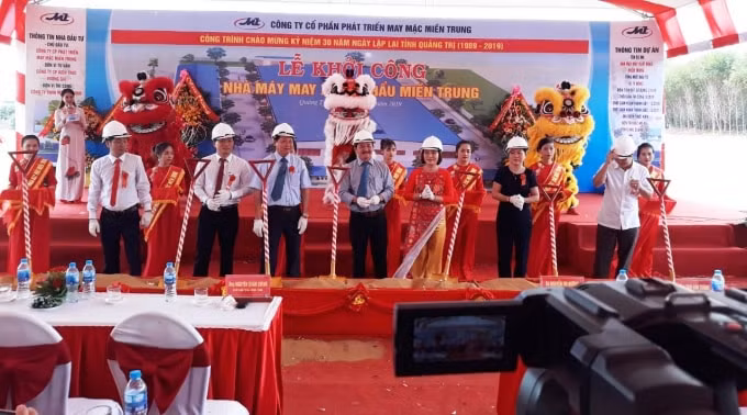 Khởi công xây dựng Nhà máy may xuất khẩu Miền Trung tại Quảng Trị.