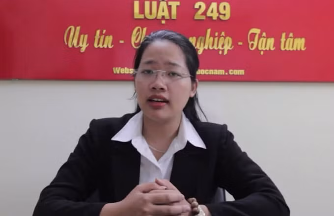 Luật gia Trịnh Thị Việt Kiều - Giám đốc Công ty tư vấn luật 249. Ảnh TL.