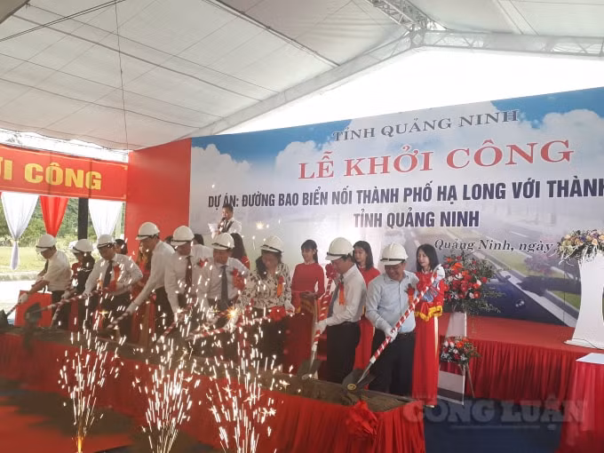 Chính thức khởi công dự án đường bao biển nối Hạ Long - Cẩm Phả.
