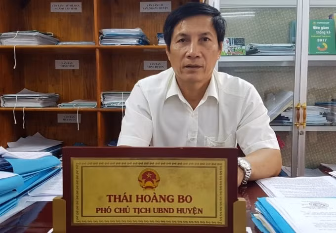 Ông Thái Hoàng Bo - Phó Chủ tịch UBND huyện Đầm Dơi.