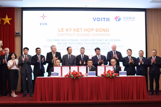 EVN ký kết gói thầu cung cấp thiết bị cơ điện cho Dự án Nhà máy thủy điện tích năng Bác Ái