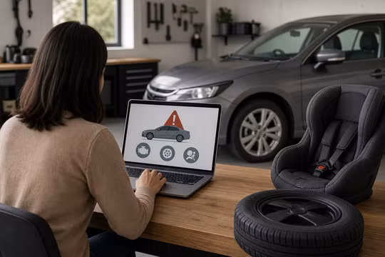 Cách kiểm tra xe, ghế trẻ em, lốp có thuộc diện triệu hồi hay không