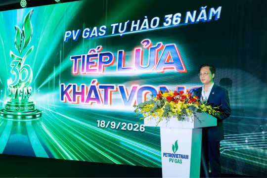 PV GAS kỷ niệm 36 năm thành lập: Tiếp lửa khát vọng, vững bước tương lai