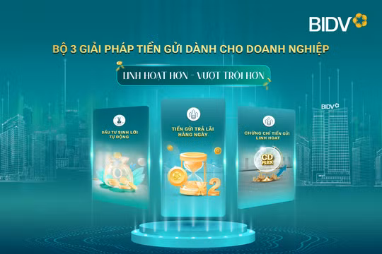BIDV cung cấp giải pháp tiền gửi vượt trội cho doanh nghiệp