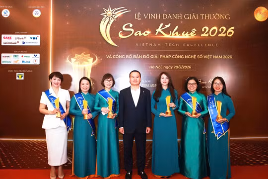6 giải pháp ngân hàng số của BIDV đạt giải Sao Khuê 2026