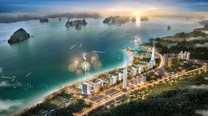 Sonasea Vân Đồn Harbor City sở hữu vị trí ven biển tuyệt đẹp với tầm nhìn trực diện về phía vịnh Bái Tử Long hùng vĩ