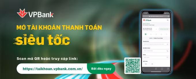 Ứng dụng mở tài khoản thanh toán của VPBank. Ảnh: Dương Lâm