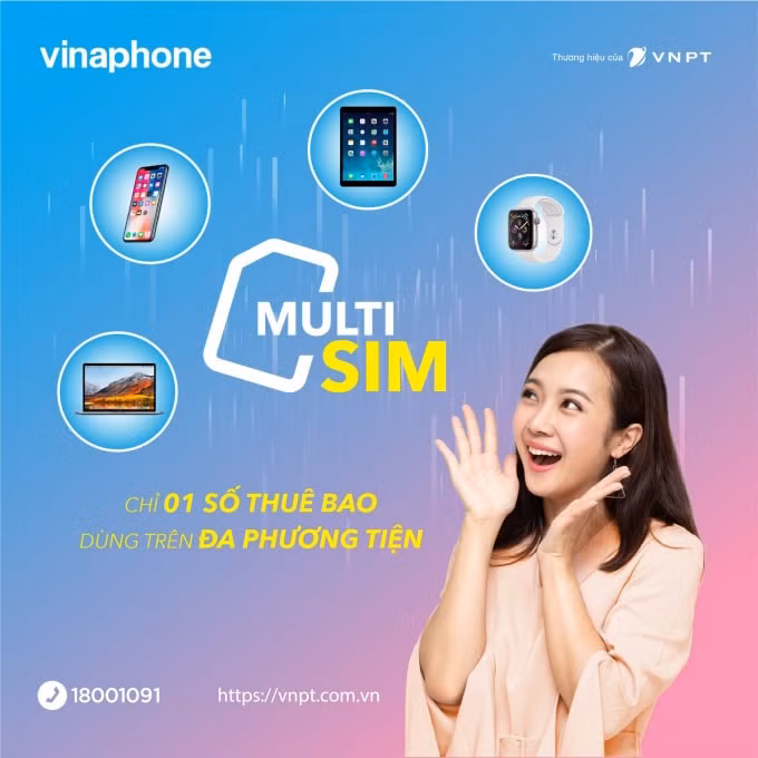 Một thuê bao VinaPhone có thể dùng đồng thời nhiều thiết bị.