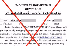Mạo danh cơ quan BHXH gửi văn bản giả đòi thu hồi tiền trợ cấp thất nghiệp của người lao động
