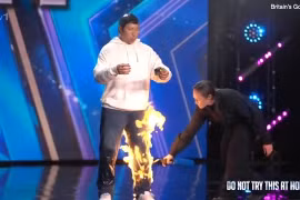 Tiết mục tự thiêu gây phẫn nộ ở Britain's Got Talent