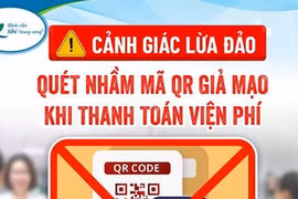 Cảnh báo: Dán mã QR giả tại quầy thu viện phí ở bệnh viện để lừa đảo