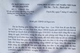 Chủ tịch UBND xã Ngọc Sơn phải chịu trách nhiệm trước UBND huyện Thạch Hà