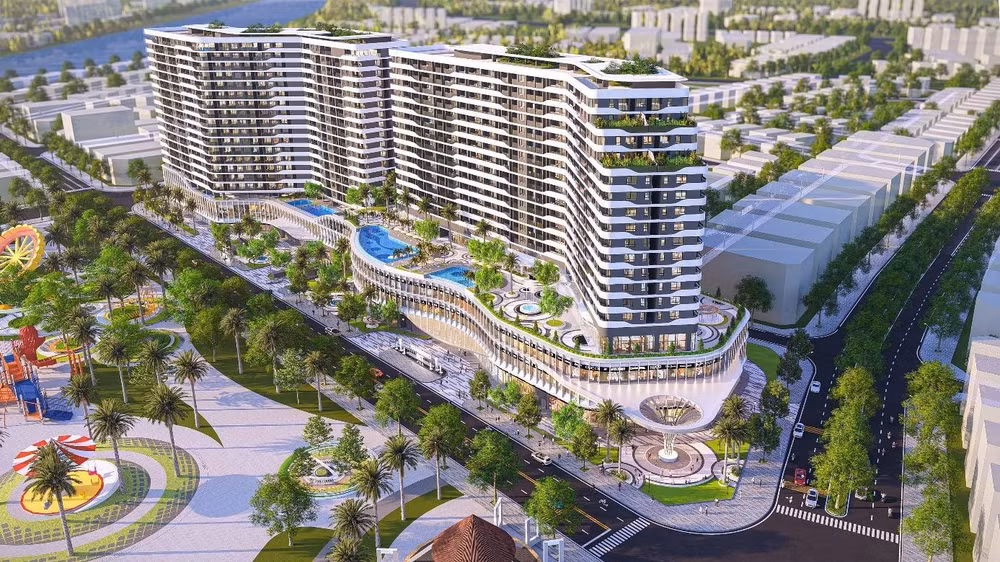 Căn hộ cao cấp và trung tâm thương mại Diamond Sky