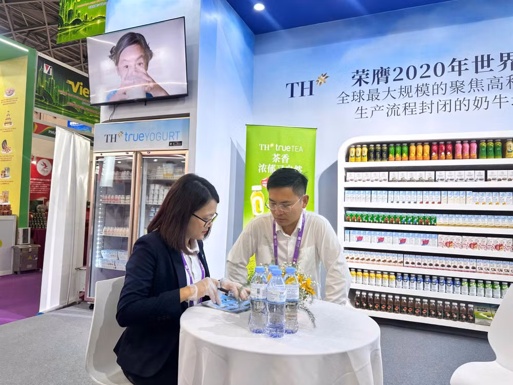 Thông qua CAEXPO, TH kỳ vọng tiếp tục mở rộng quan hệ với các nhà phân phối, đối tác thương mại và hệ thống bán lẻ tại Trung Quốc. Ảnh: Tập đoàn TH