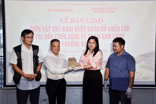 Đà Nẵng tiếp nhận 88 hiện vật từ khai quật Đồn Chơn Sảng và Trạm Nam Chơn