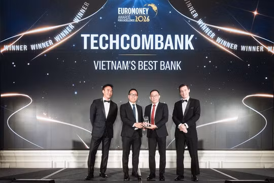 Techcombank lần thứ 6 liên tiếp được Euromoney vinh danh “Ngân hàng Tốt nhất Việt Nam”