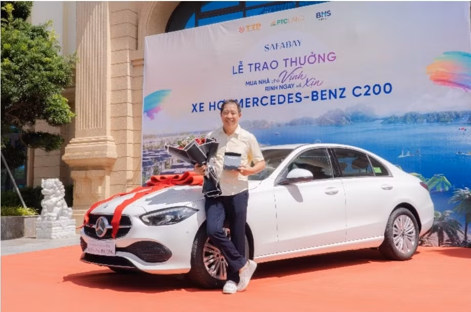 giai thuong xe mercedes benz c200 tri an khach hang vinh giai tri safabay da tim duoc chu nhan hinh 1