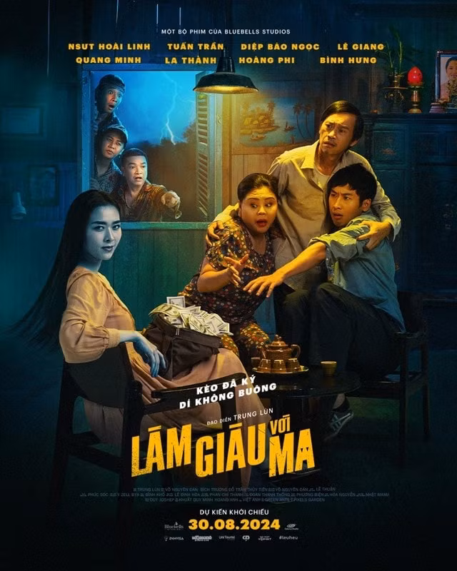 hoai linh xin loi khi vang mat tai buoi ra mat phim lam giau voi ma hinh 1