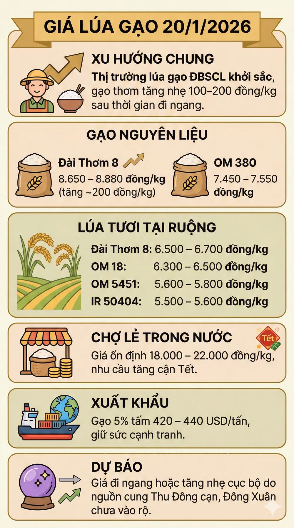 gia lua gao hom nay