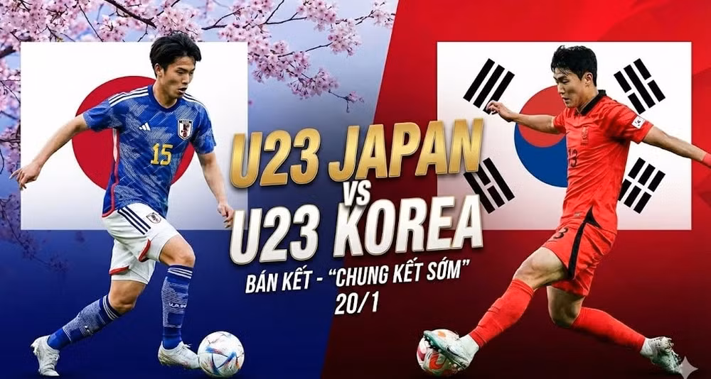 U23 Nhật Bản vs U23 Hàn Quốc