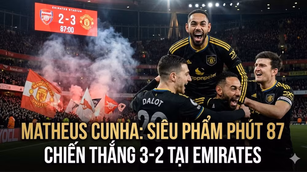 Arsenal thua MU