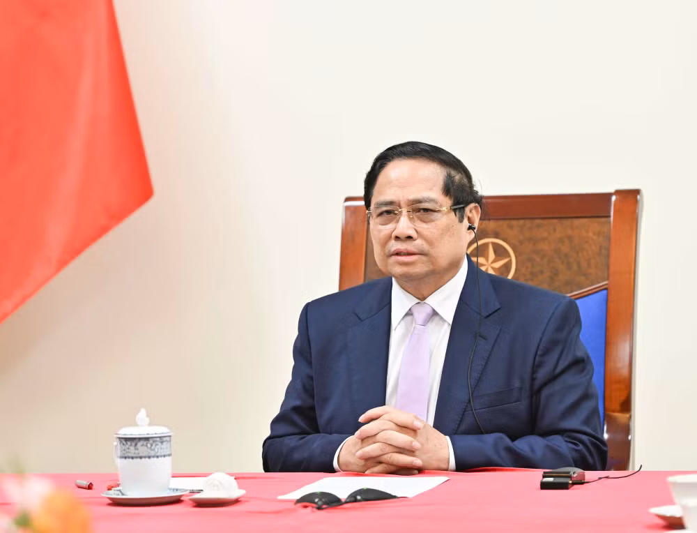 Thủ tướng Phạm Minh Chính điện đàm với Thủ tướng Malaysia- Ảnh 1.