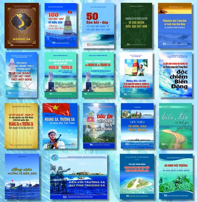 Bộ sách về biển đảo của NXB Thông tin và Truyền thông.