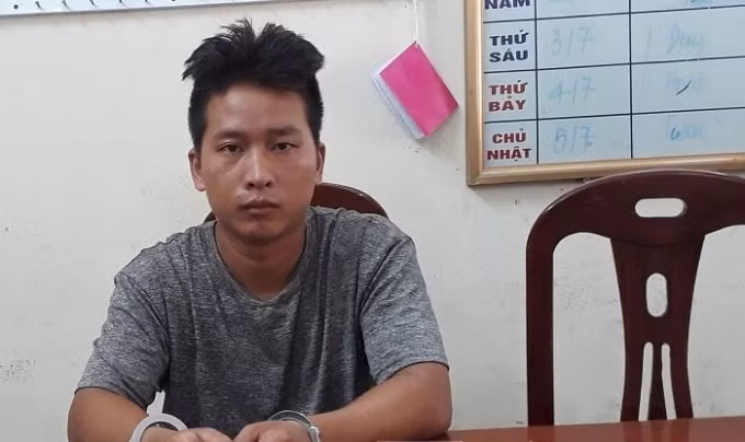 Đối tượng Hoàng Văn Bình tại Công an huyện Bạch Thông