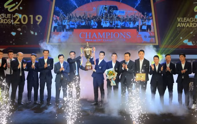Hình ảnh tại Gala tổng kết mùa giải 2019. Ảnh: VFF