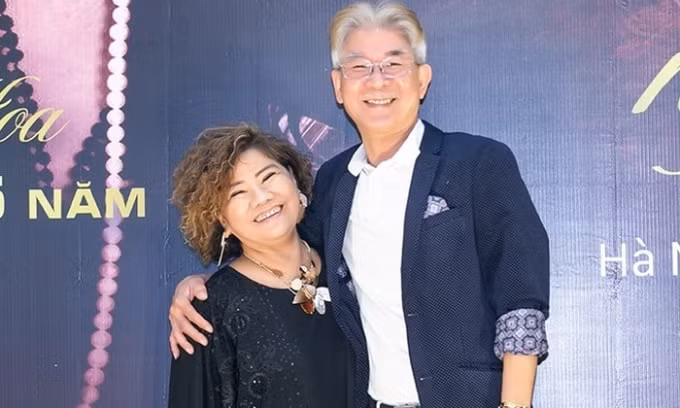NSND Thanh Hoa cùng chồng là Nghệ sĩ xiếc Tôn Thất Lợi. Ảnh: toquoc