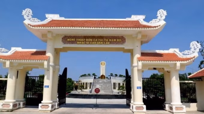 Khu lưu niệm Nghệ thuật Đờn ca tài từ Nam bộ và nhạc sĩ Cao Văn Lầu - nơi sẽ diễn ra buổi tọa đàm 
