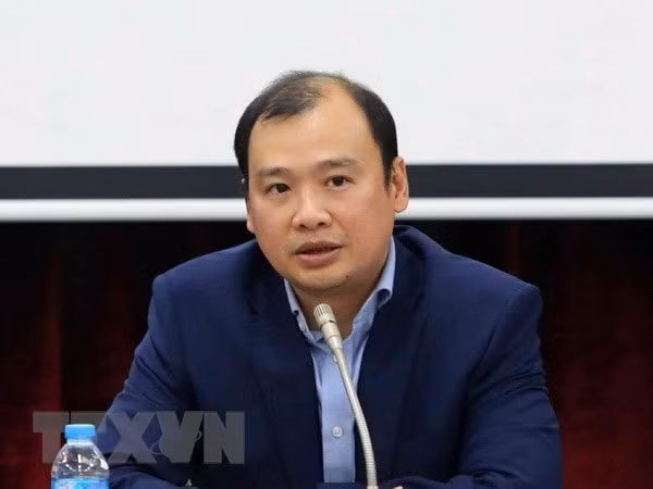 Phó Trưởng ban chuyên trách Ban Chỉ đạo Công tác thông tin đối ngoại Lê Hải Bình. Ảnh: TTXVN.