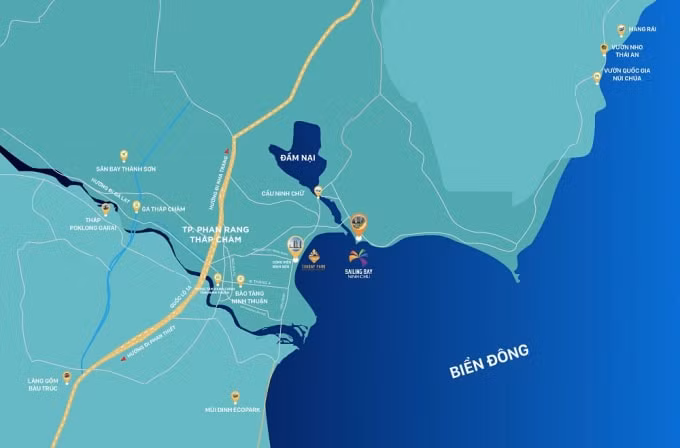 Sailing Bay Ninh Chữ có vị trí đáng giá bậc nhất.