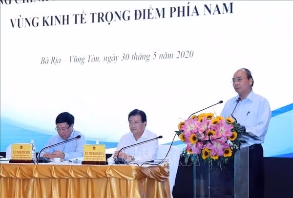 Thủ tướng Nguyễn Xuân Phúc phát biểu tại Hội nghị. Ảnh: TTXVN&nbsp;
